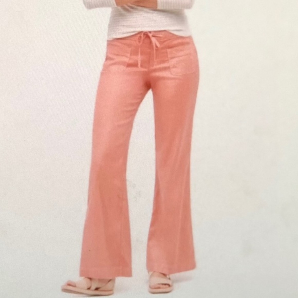 Anthropologie Level 99 Linen Wide Leg Pants
